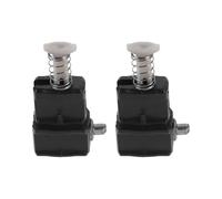 ifundom 2pcs Suitcase Handle Replacement Part Sturdy Metal and Plastic Clasp Latch, Telescopic Luggage Handle Lock Buckle Clips for Easy Installation and Reliable Suitcase Random Color