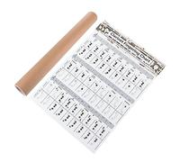 ifundom 2pcs Thick Coated Clarinet Chord Chart Useful Clarinet Note Chart Chord Diagrams