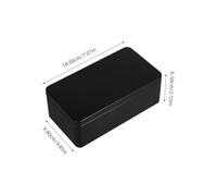 ifundom 2pcs Tinplate Storage Boxes with Lids, Decorative Metal Money Boxes for Wedding Souvenirs, Large Capacity, Sturdy Black Keepsake Tins for Cash and Candy