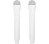 ifundom 2Pcs Toy Microphone Fake Microphone Prop Simulation Mic Performance for Singing Pretend Play Karaoke Party Favors Role Playing Dancing Stage Props