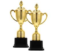 ifundom 2pcs Trophy Creative Award for Sports Competitions Games Lightweight Safe Plastic Design Height Recognition for Achievements