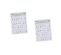 ifundom 2pcs Trumpet Chord Diagram Coated Creative Chord Chart for Beginners Useful Practice Guide Assorted Combinations Random Color