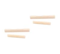ifundom 2pcs Ukulele Guitar Parts Nut Saddle Kit Bones Replace Old Nut Saddle Enhance Playability