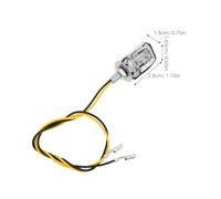 ifundom 2pcs Universal Motorcycle Turn Signal Lamp Bulbs with Sturdy Plastic and Alloy Construction, Waterproof Mini Indicator Lights for Racing Motorbike and Dirt Bike, Crystal Signalling