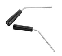 ifundom 2pcs Universal Replacement Popcorn Maker Handle for Popcorn Kettle and Pot, Black Iron and Plastic Construction with Optimized Heat Transfer, for Home Parties and Small Commercial