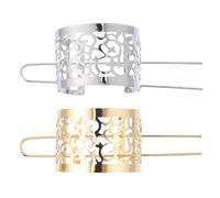 ifundom 2pcs Vintage Hollow Iron Hair Sticks with Intricate Floral Design, Safe and Practical Hair Accessories Clips, for Everyday Leisure and Dance Parties