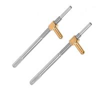 ifundom 2pcs Violin Bow Frog Screw Replacement Tool, Metal Violin Rod Accessory Head, Portable and Lightweight for String Instrument Repair and Maintenance Style