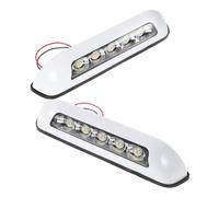 ifundom 2pcs W LED Porch Light for Rv Exterior with Stable Voltage Performance, Waterproof Pp Material, High-Brightness Technology, for Camping Trips and Tents, Cool White Finish