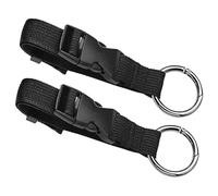 ifundom 2pcs Walker Accessories Bag Hooks for Elderly and Disabled Non-Slip Adjustable Stroller Clips with Detachable Travel Strap Fabric and Plastic Multi-Purpose Organizer for Luggage