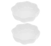 ifundom 2pcs Washable Feeding Bowls Ceramic Chinchilla Bowls Wear-resistant Premium Ceramic Material 2.75x2.75x0.94inch for Small Pets Pet Owners