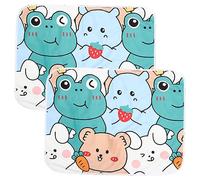 ifundom 2pcs Washable Guinea Pig Cage Liners Hamster Pee Pads Reusable Pet Training Mats for Animals Like Rats Bunnies and Chinchillas