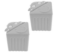 ifundom 2pcs Window Corner Guard Collision Corner Silicone Protector Self-Adhesive for Windows Doors Safety Home Office Grey