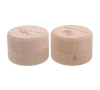 ifundom 2pcs Wooden Hair Keepsake Box for First Hair and Haircut Storage, Nontoxic Material with Elegant Craftsmanship, Safe Storage for Family Homes and Christening Keepsake Gifts