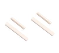 ifundom 2sets Acoustic Ukulele Bridge Saddle Nut Kit Bone Material for Improved Tone Easy to Play Repair Make