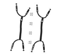 ifundom 2Sets Adjustable Youth Hockey Helmet Chin Strap Replacement with Ear Sling Loops Impact-resistant Hard Hat Chin Strap Repair Kit for Ice Hockey Football and Safety Helmets