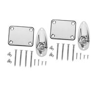 ifundom 2sets Guitar Input Plate Fashion Style Replacement Plates Screws for Electric Guitar Socket Accessory for Panel Mount Socket and Jack Setup