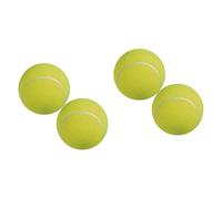 ifundom 2sets Inflatable Giant Tennis Ball with Gas Needle Durable Rubber Outdoor Tennis Balls for Pet Chew and Signature Play Soft Surface for Comfortable Touch 2pcs*2