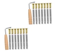 ifundom 2sets Metal String Tuning Pin Wrench for Lyre Harp Professional Tuning Tool Fixing Supplies for Musical Instrument