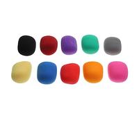 ifundom 2sets Microphone Protector Foam Cover Windproof for Ktv Stage News Interviews 10pcs*2