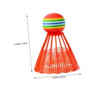 ifundom 2sets Mixed Color Plastic Badminton Shuttlecocks Durable Training Balls for Outdoor Fitness Exercise Family Play Sports Accessories Random Color 20pcs*2