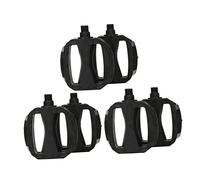 ifundom 3 Pair Plastic Bike Pedals American Thread Durable Skid Treadle for Childrens Cycling Bicycles Black Platform Design for Safe Comfortable Riding