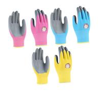 ifundom 3 Pairs Gardening Gloves for Boys and Latex Work Gloves with Cartoon Hedgehog Design Digging and Chores