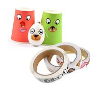 ifundom 3 Rolls Boys and Girls' Eye and Nose Sticker Sets DIY Paint by Sticker for Creative Art Projects