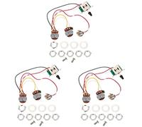 ifundom 3 Sets Electric Guitar Circuit Control Assembly Prewired Potentiometer for Guitar Parts Low Noise for Maintenance and Accessories
