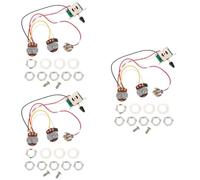 ifundom 3 Sets Electric Guitar Circuit Control Potentiometer Assembly for Guitar Parts Low Noise Maintenance and Assembly