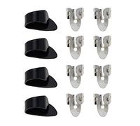 ifundom 3 Sets Guitar Finger Covers Adjustable Thumb Picks for Practice Stainless Steel Finger Protectors Guitar Accessory