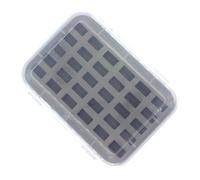 ifundom 30-Compartment Plastic Bobbin Holder with Sponge Insert Sewing Spool Organizer Box Thickened Bobbin Case for Sewing Machine Accessories Storage