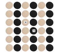 ifundom 30 Pcs Wooden Backgammon Pieces Small Checkers Game Pieces Board Game Accessories Replacement Stones for Backgammon Set Smooth Round Chips for Family Play