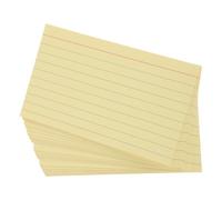 ifundom 300pcs Yellow Paper Study Cards 3x5 Inches with Ruled Lines for Efficient Note Organization and Ink Bleed Resistance, for Students at School and Organizing