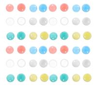 ifundom 30pcs 25mm Mini Capsules Set, Empty Round Plastic Vending Machine Balls with Mixed Colors (White, Blue, Green, , Yellow, Pink) for Christmas Party Favors, Classroom Prizes, DIY