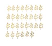 ifundom 30pcs Alloy Leaf DIY Brooch Accessories Decorative Jewelry Creative Handmade Craft Charms for DIY Project