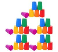 ifundom 30pcs Cognitive Training Stacking Cups for Hand Therapy Colorful Plastic Material and Multiple Layers, Designed for Finger Rehabilitation and Stable Hand Movements at Home