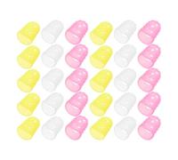 ifundom 30pcs Guitar Fingertip Protectors Silicone Finger Guards Protection Covers for Finger Tips Protector Reusable Silicone Tip for String Instruments