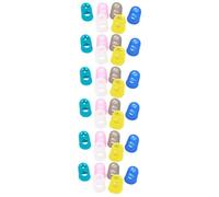 ifundom 30pcs Guitar Fingertip Protectors Silicone Guards for Guitar Practice Acoustic Accessories Support for Ukulele Protectors for Cutting Random Color