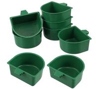 ifundom 30pcs Parrot Feeding Bowls with Clamp Holders Small Bird Food and Water Cups for Cage Birds Cockatiel Budgie Parakeet Finch Stable Clamp Holder Design