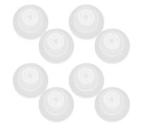 ifundom 30Pcs Piercing Disc Earring Pads Set with 1.2Mm and 3Mm Inner Holes, 5Mm and 7Mm Outer Diameter Saucer-Shaped Bump Stoppers for Nose and Ear Studs, Plastic Earring Supports for