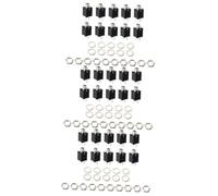 ifundom 30pcs Threaded Cylinder Endpin Jack Bass Guitar Pickup Output Input Jack Plug Socket for Guitar Stereo and Mono
