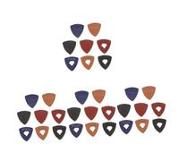 ifundom 32pcs Leather Guitar Picks Thick for Electric Guitar Replacement Ukulele Picks for Acoustic Playing