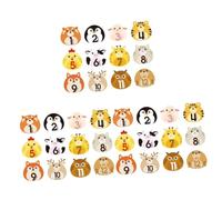ifundom 36 Sheets Animal Design Monthly Stickers for Newborn Milestone Self-Adhesive Decals Boy Girl Stickers for First Year for Milestone Book