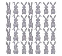 ifundom 36pcs Easter Bunny Money Holder Coin Purses, Rabbit Cash Clip Tabletop Ornament for Spring Party Decor, Small Easter Place Setting and Mantel Decoration
