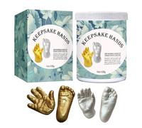 ifundom 3D Baby Foot Hand Casting Kit Newborn Keepsake Hand Food Casting Molding Kit for Baby Shower Birthday Party Favors