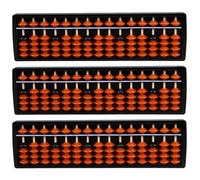 ifundom 3pcs 15-Column Chinese Bead Abacus for Arithmetic Abacus Counting Early Education Math Learning Tool School for and Students