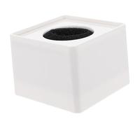 ifundom 3pcs Abs Portable Microphone Usb Square Interview Stand White Mic Logo Flag Station