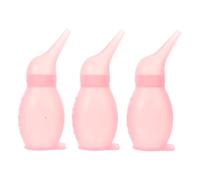 ifundom 3pcs Baby Nose Sucker for Infant: Nasal Sucker Bulb Mucus Suction Cleaner - Saline Nasal Syringe Easy Booger Cleaning Tool for Newborns Pink 25ML
