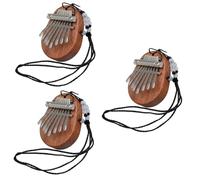 ifundom 3pcs Beginner-friendly Kalimba Keys Finger Piano Musical Instrument for Boys and Girls African Kalimba Compact and Lightweight Lanyard