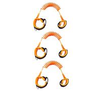 ifundom 3pcs Boy Girl Safety Leash for Toddlers Anti-Lost Wrist Link Traction Rope Orange for Activities Comfortable and Design for Malls Parks and Beaches